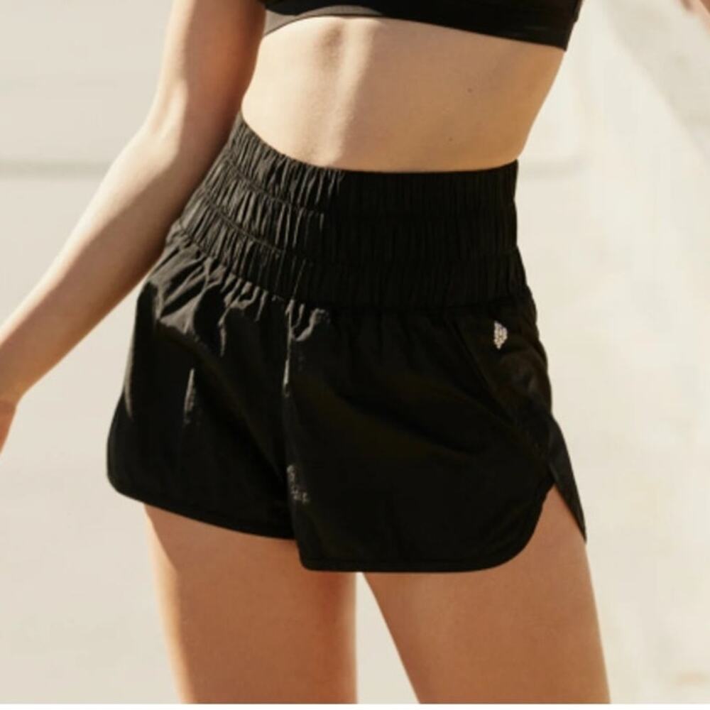 Free people movement the way home run shorts high waisted athletic shorts nylon